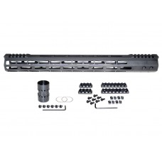 Presma® AR-10 LR 308 Super Light M-LOK Series Free Float Handguardswith Partial Top Rail, 17" DPMS Low Profile