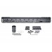Presma® AR-10 LR 308 Super Light M-LOK Series Free Float Handguardswith Partial Top Rail, 17" DPMS Low Profile